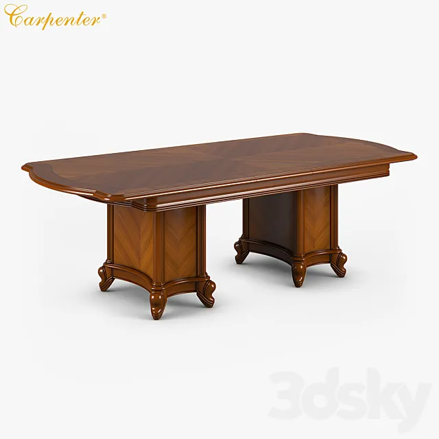 Table 3D Models – Carpenter Extensible dining table