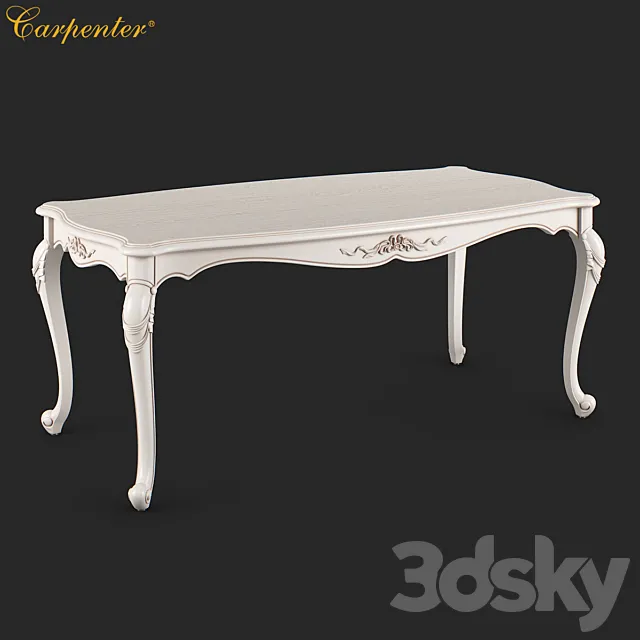 Table 3D Models – Carpenter Long dining table 1
