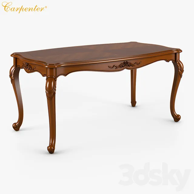 Table 3D Models – Carpenter Long dining table