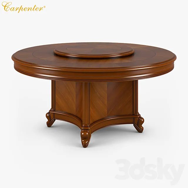Table 3D Models – Carpenter Round dining table