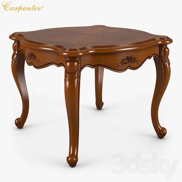 Table 3D Models – Carpenter Small square tea table 760×760
