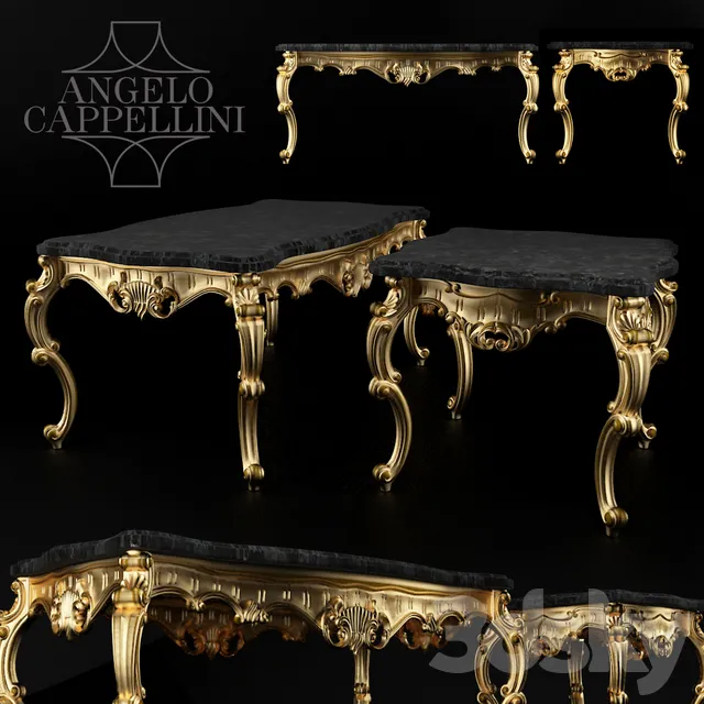 Table 3D Models – Classic tables by Angelo Cappellini 3d models