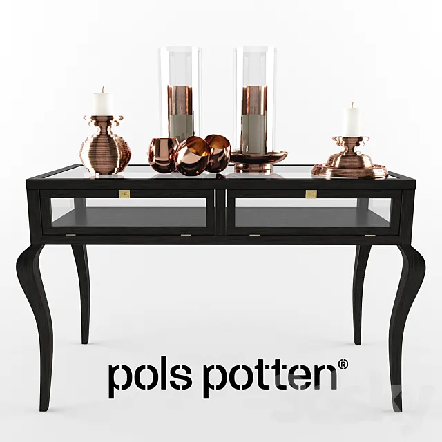 Table 3D Models – Decor set Pols Potten