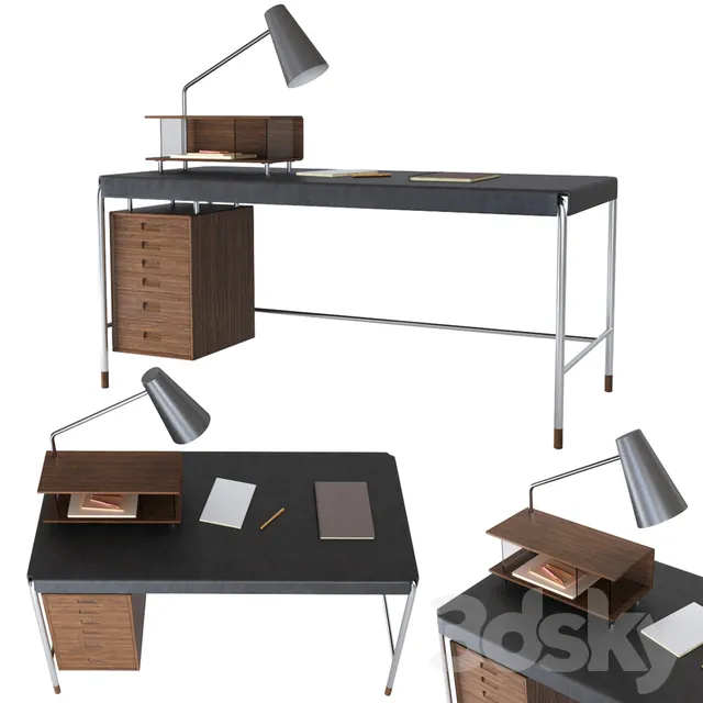 Table 3D Models – Desk Loft Society Table Carl Hansen & Son