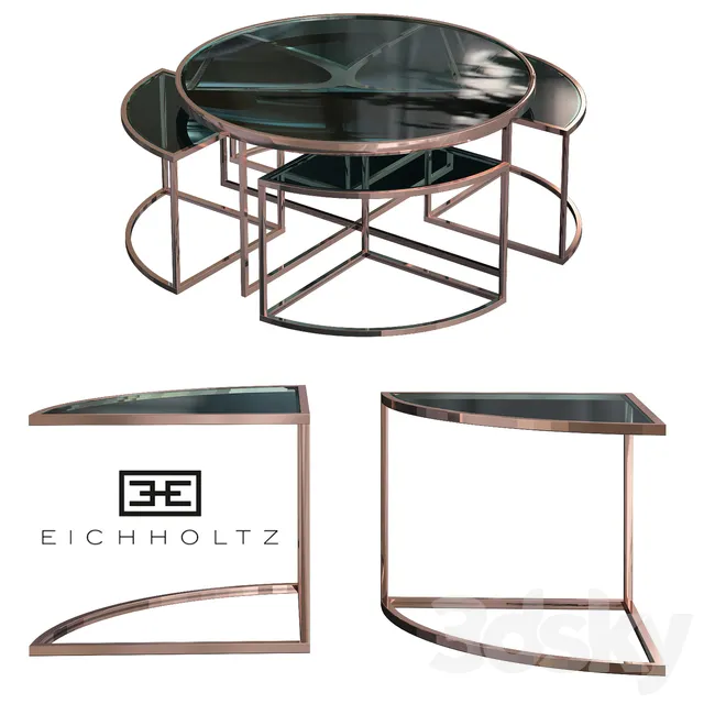 Table 3D Models – Eichholtz coffee table padova