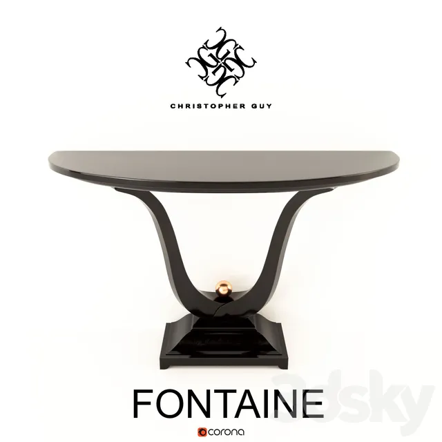 Table 3D Models – Fontana table CG (max; obj)