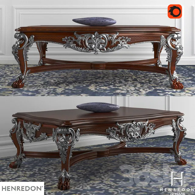 Table 3D Models – Henredon Marseilles II classic table