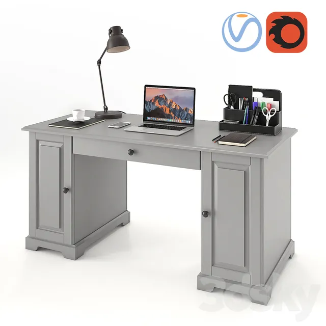 Table 3D Models – Ikea Liatorp Desk