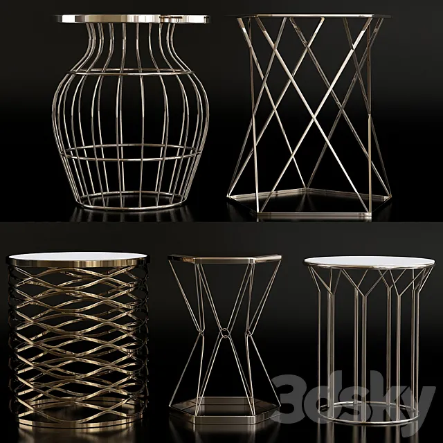 Table 3D Models – Luxury side table