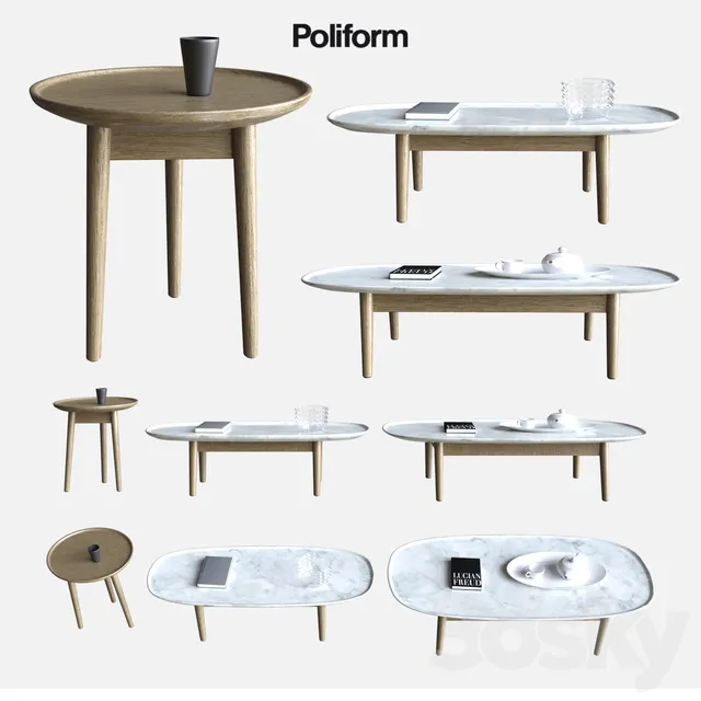 Table 3D Models – POLIFORMMADCOFFETABLE