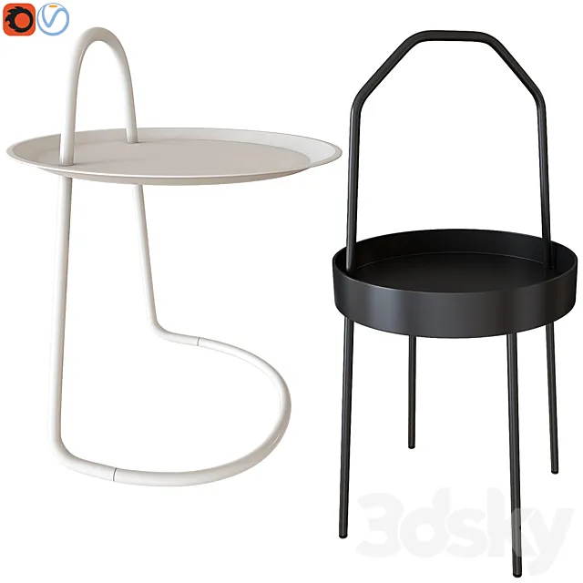 Table 3D Models – Set coffee table IKEA 001