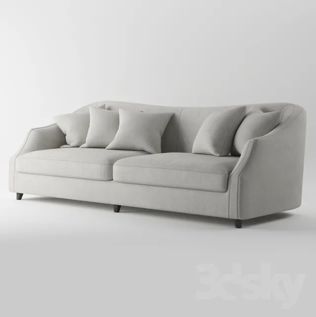Caracole upholstery sofa 3DS Max - thumbnail 3