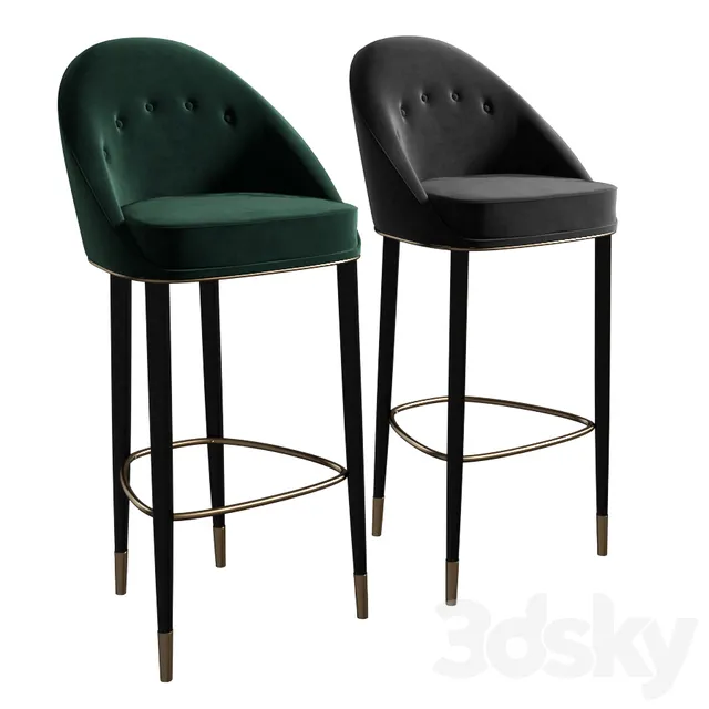 Brabbu Malay Bar Chair 3DS Max - thumbnail 3