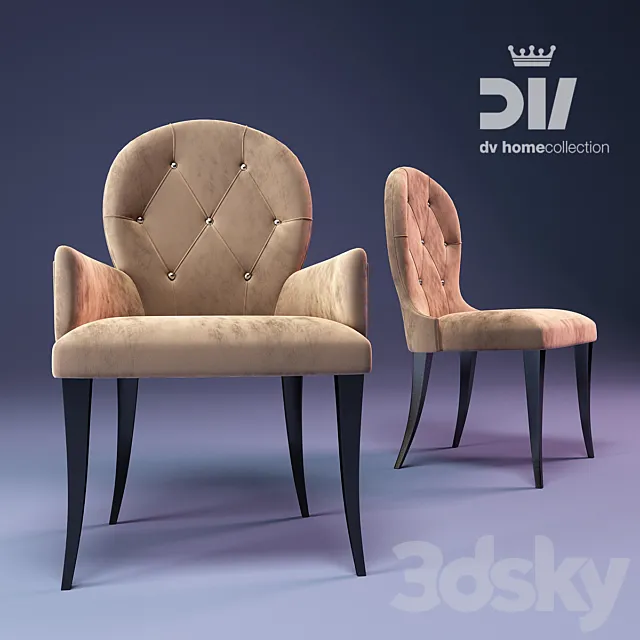 Chair and Armchair 3D Models – 0047