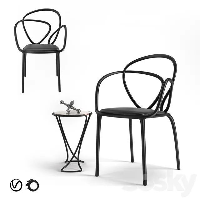 Chair and Armchair 3D Models – 0050
