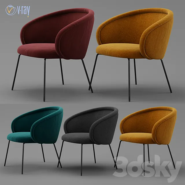 Chair and Armchair 3D Models – 0094