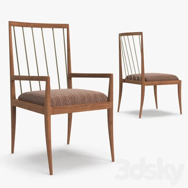 Brownstone – Madison dining armchair 3DS Max - thumbnail 3