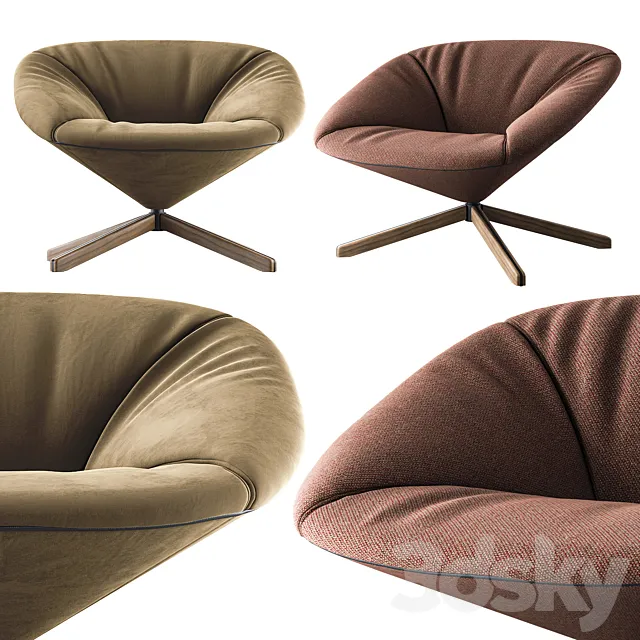 Sancal Tortuga Lounge Chair 3DS Max - thumbnail 3