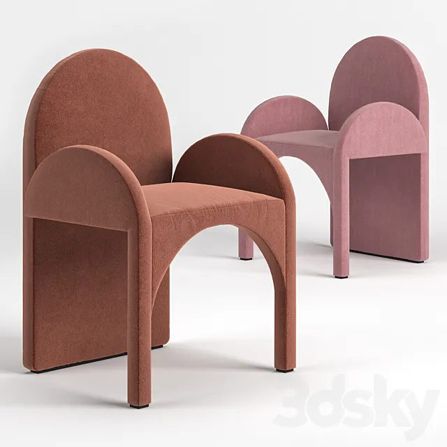 Cuff arc armchair Cuffstudio 3DS Max - thumbnail 3