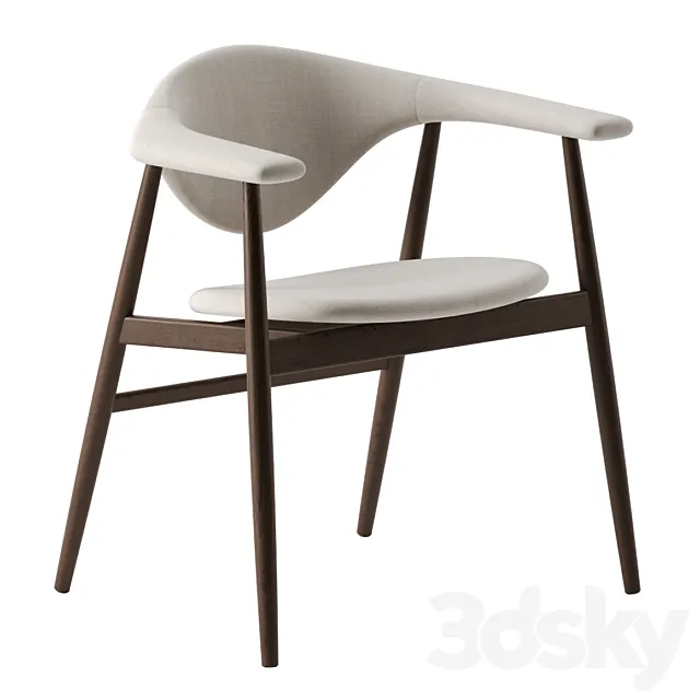 Masculo Dining Chair by Gubi 3DS Max - thumbnail 3