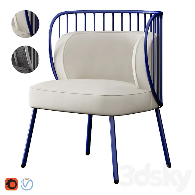 Chair and Armchair 3D Models – 0208