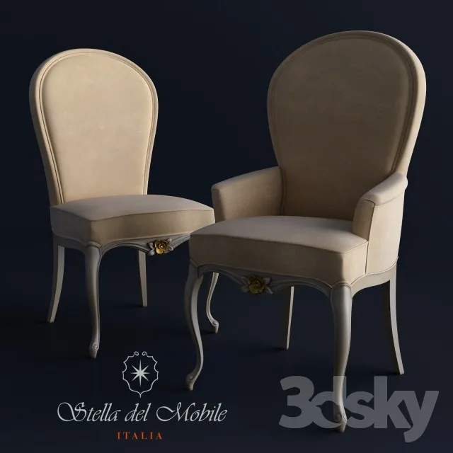 Chair and Armchair 3D Models – 0316