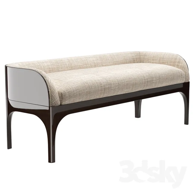 Gorsia buda bed bench 3DS Max - thumbnail 3