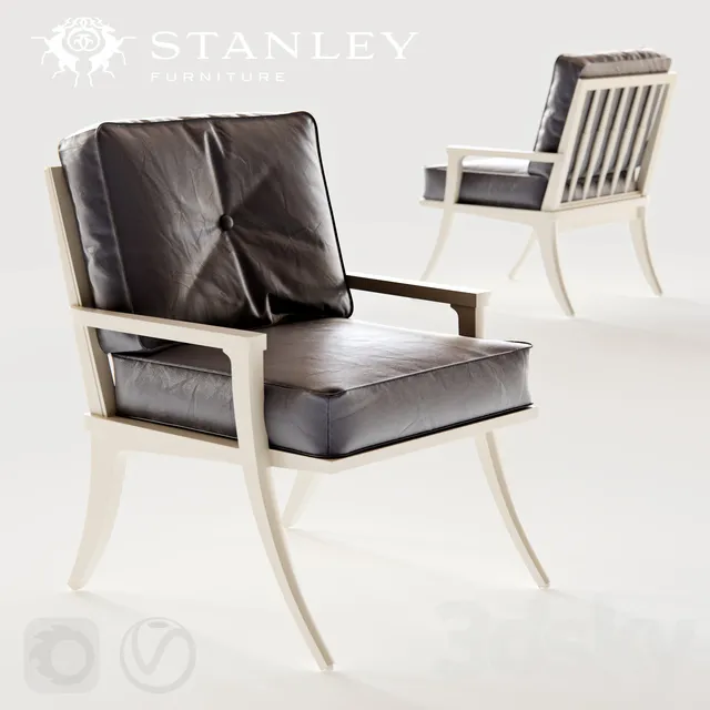 Stanley Furniture Crestaire-Lena Accent Chair 3DS Max - thumbnail 3