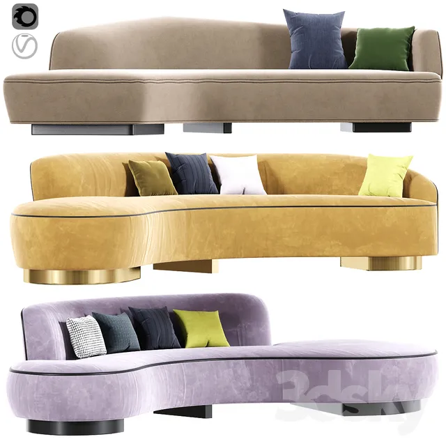 Furniture – Sofa 3D Models – 0368