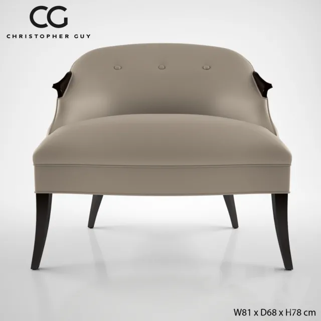 Christopher Guy Annete chair 60-0367 3DS Max - thumbnail 3