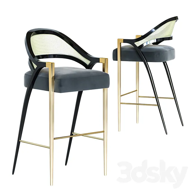 Chair and Armchair 3D Models – Anais Dining Chair by Mondo Collection