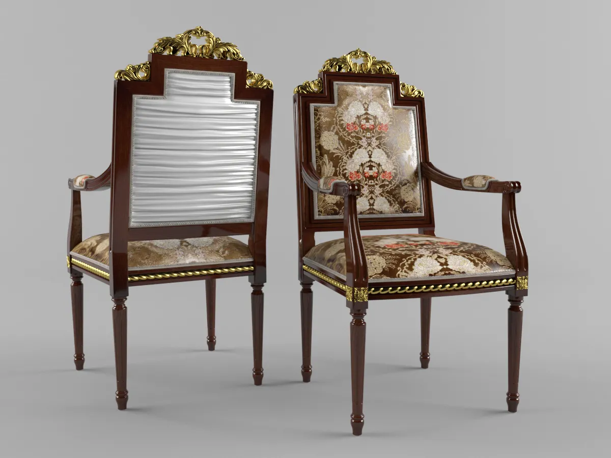 Chair and Armchair 3D Models – Arredamenti Amadeus 1609 art