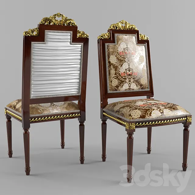 Chair and Armchair 3D Models – Arredamenti Amadeus art. 1610