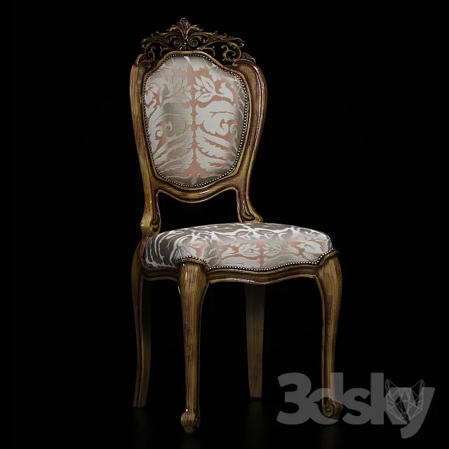 Chair and Armchair 3D Models – Baroque chair