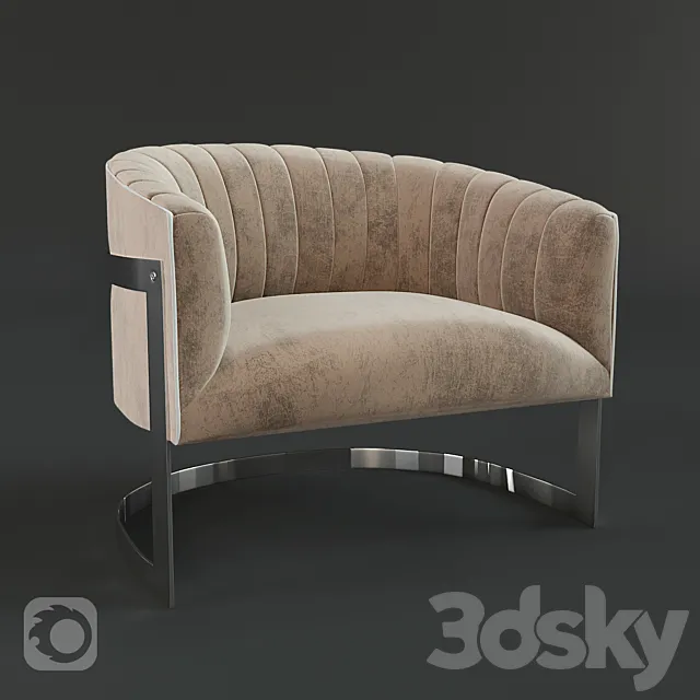 Chair and Armchair 3D Models – Barrel Lounge chair