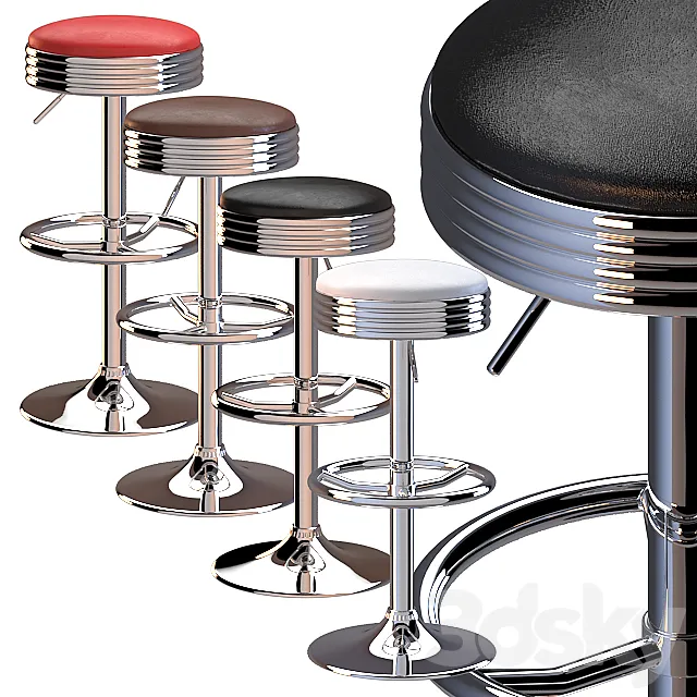 Chair and Armchair 3D Models – Barstool Constantino Detroit Bar stool