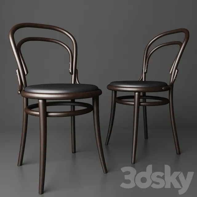 Chair and Armchair 3D Models – Cafe chair (Chair 14) By TON