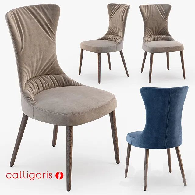 Chair and Armchair 3D Models – Calligaris Rosemary chair