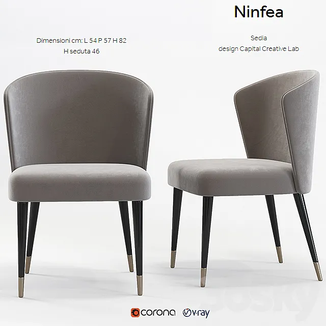 Chair and Armchair 3D Models – Capital.Ninfea