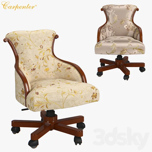 Chair and Armchair 3D Models – Carpenter Small Turning chair