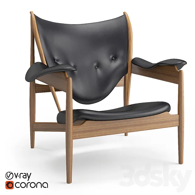 Chair and Armchair 3D Models – Chieftains Chair by House of Finn Juhl