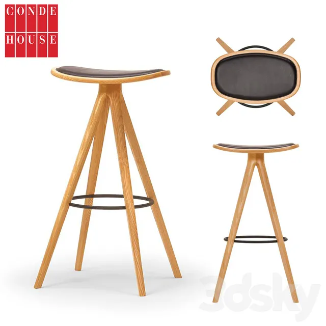 Chair and Armchair 3D Models – Conde house.BCTD High Stool