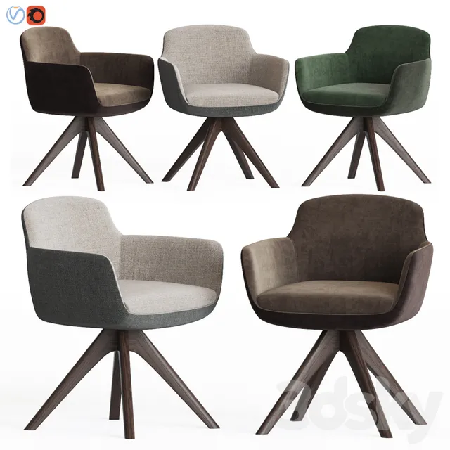 Chair and Armchair 3D Models – Danae dining chair papadatos