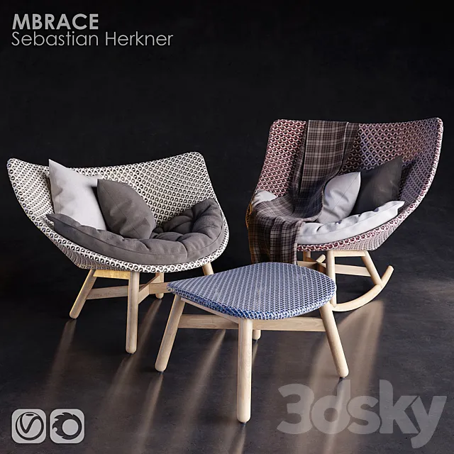 Chair and Armchair 3D Models – DEDON.MBRACE