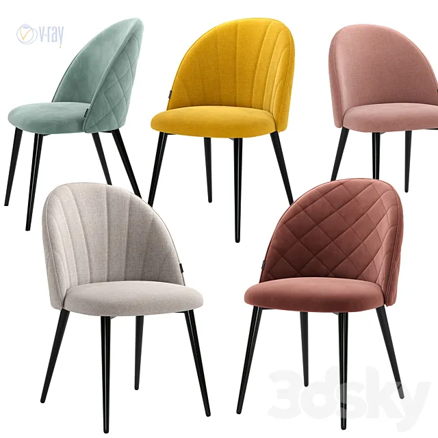 Chair and Armchair 3D Models – Deephouse. Chair Paris