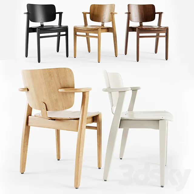 Chair and Armchair 3D Models – Domus Chair-Artek 3D MODEL