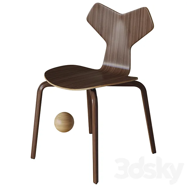Chair and Armchair 3D Models – grand prix chair 02 by fritz hansen