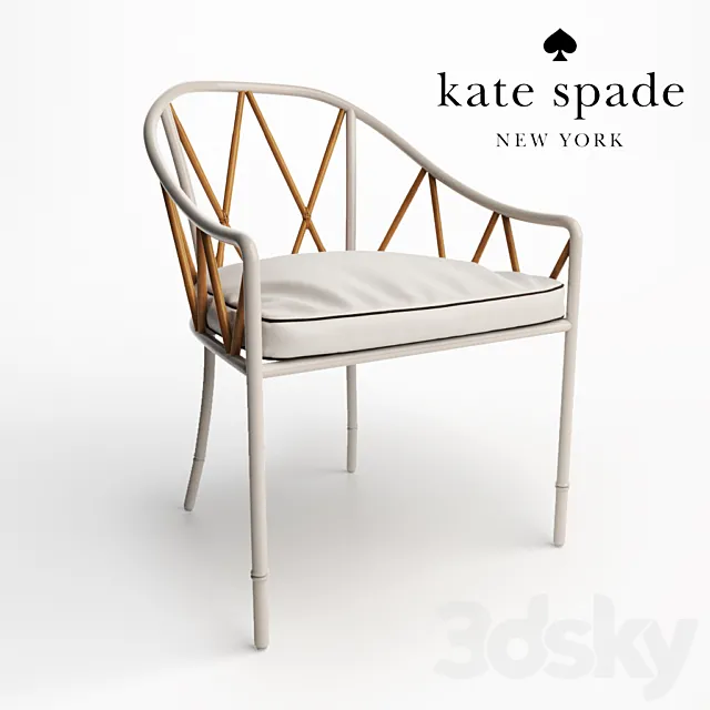 Chair and Armchair 3D Models – Halsey chair – Kate Spade
