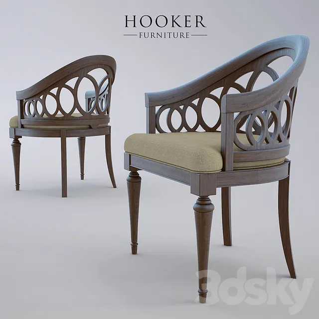 Chair and Armchair 3D Models – Hooker Furniture Dining Room Cambria Chair