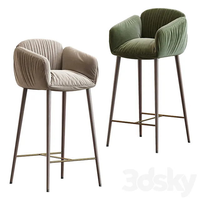 Chair and Armchair 3D Models – Jolie My Home Collection barstool